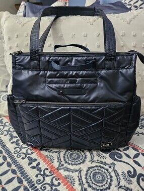 Lug Soprano Tote Metallic Indigo
